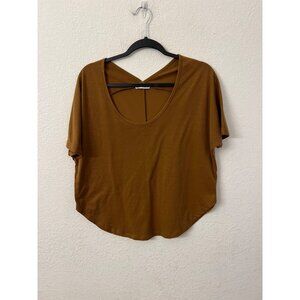 Dainty Hooligan Womens S/M Brown Loose Fit Top